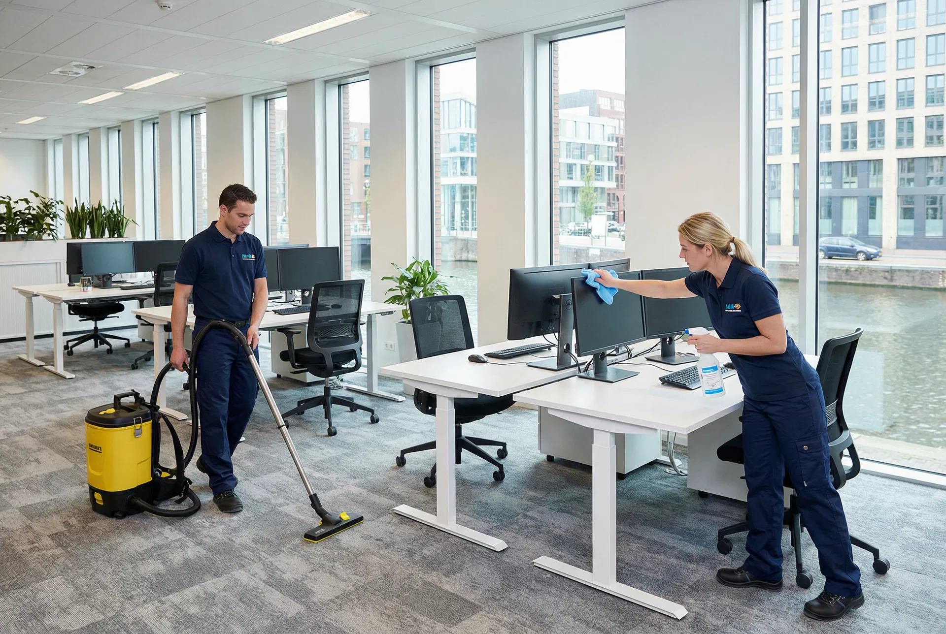 Professionele kantoorschoonmaak door FaceForYou partner