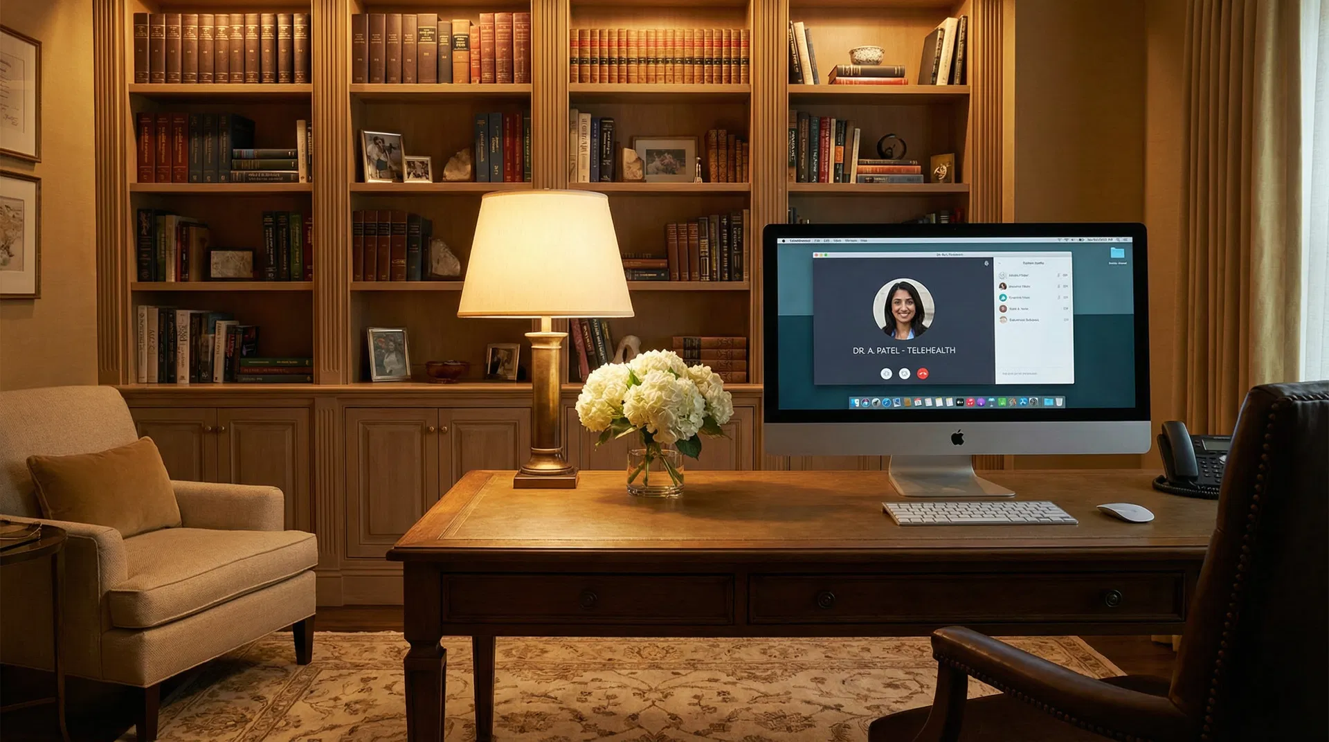 Telehealth consultation setup