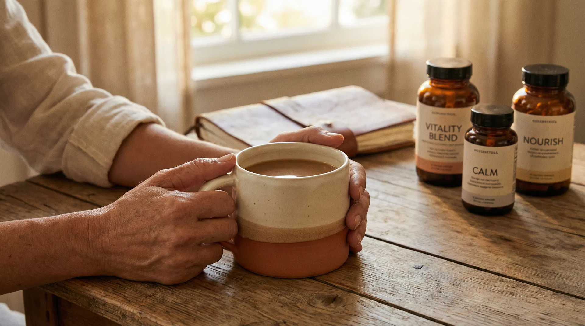 Morning routine with supplements