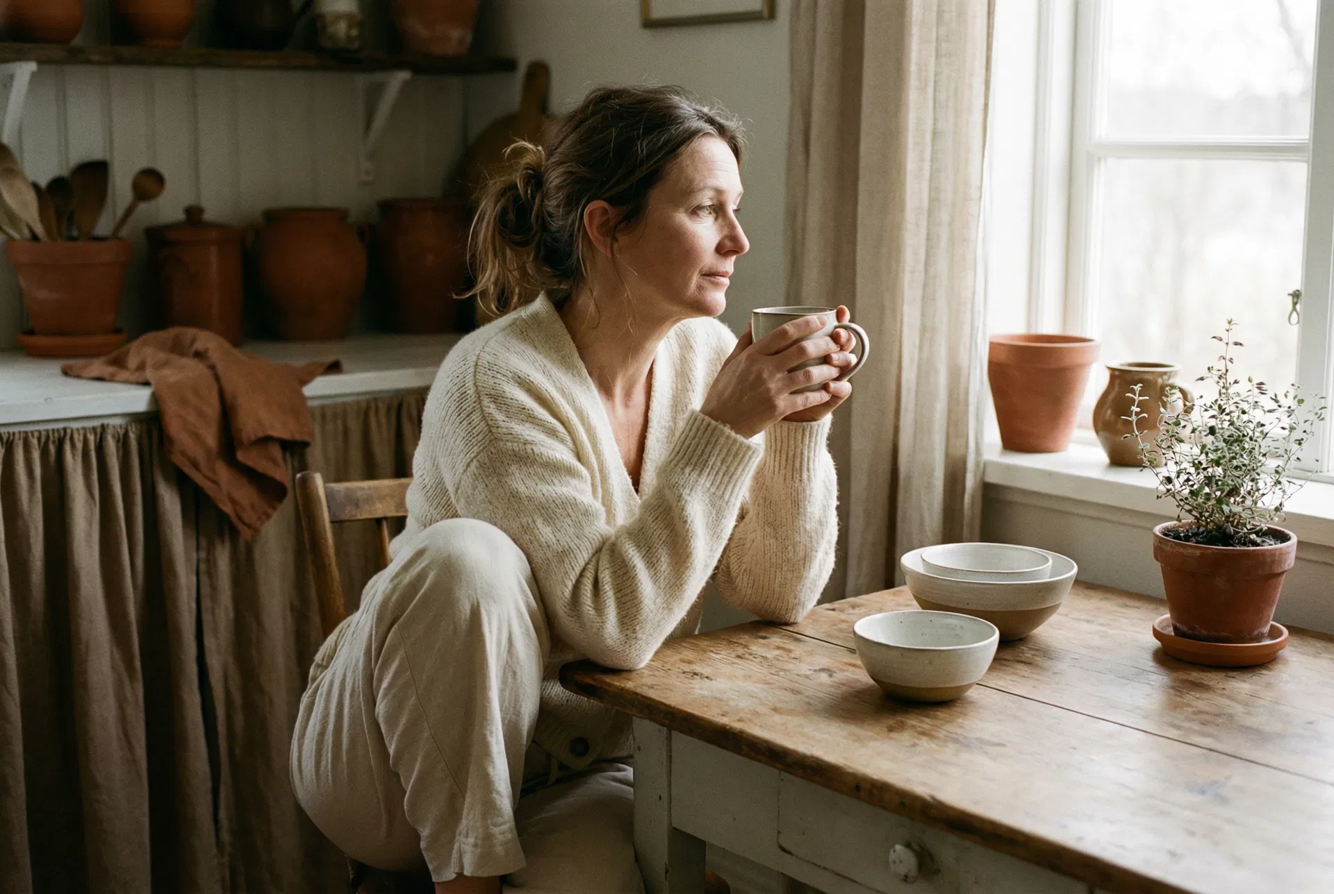 Woman experiencing hormonal symptoms