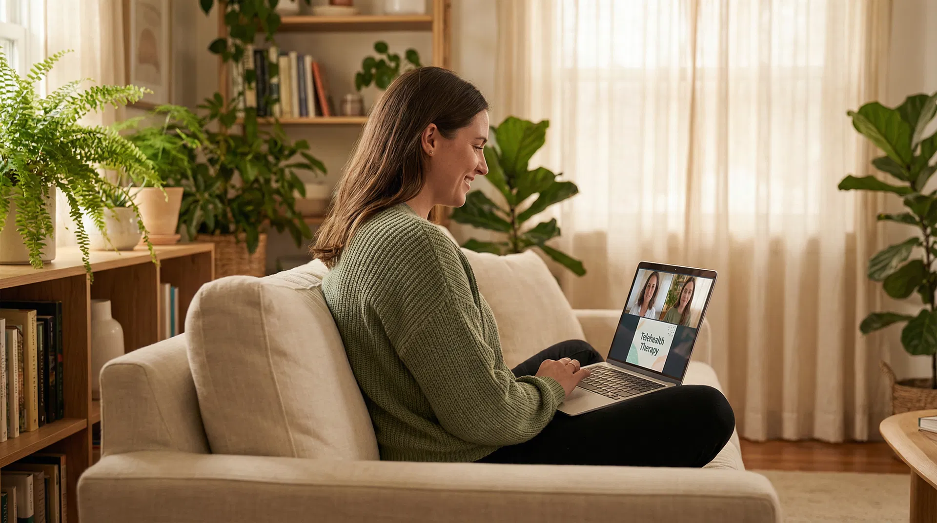 Telehealth session in progress