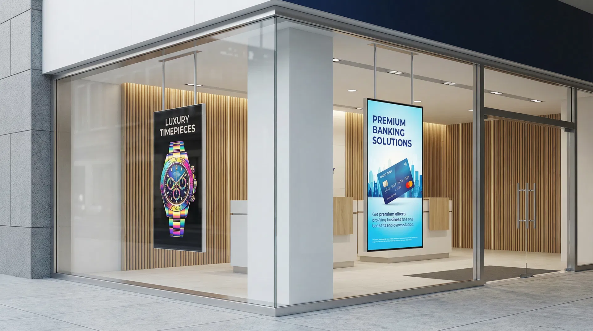 Double-Sided Window Display