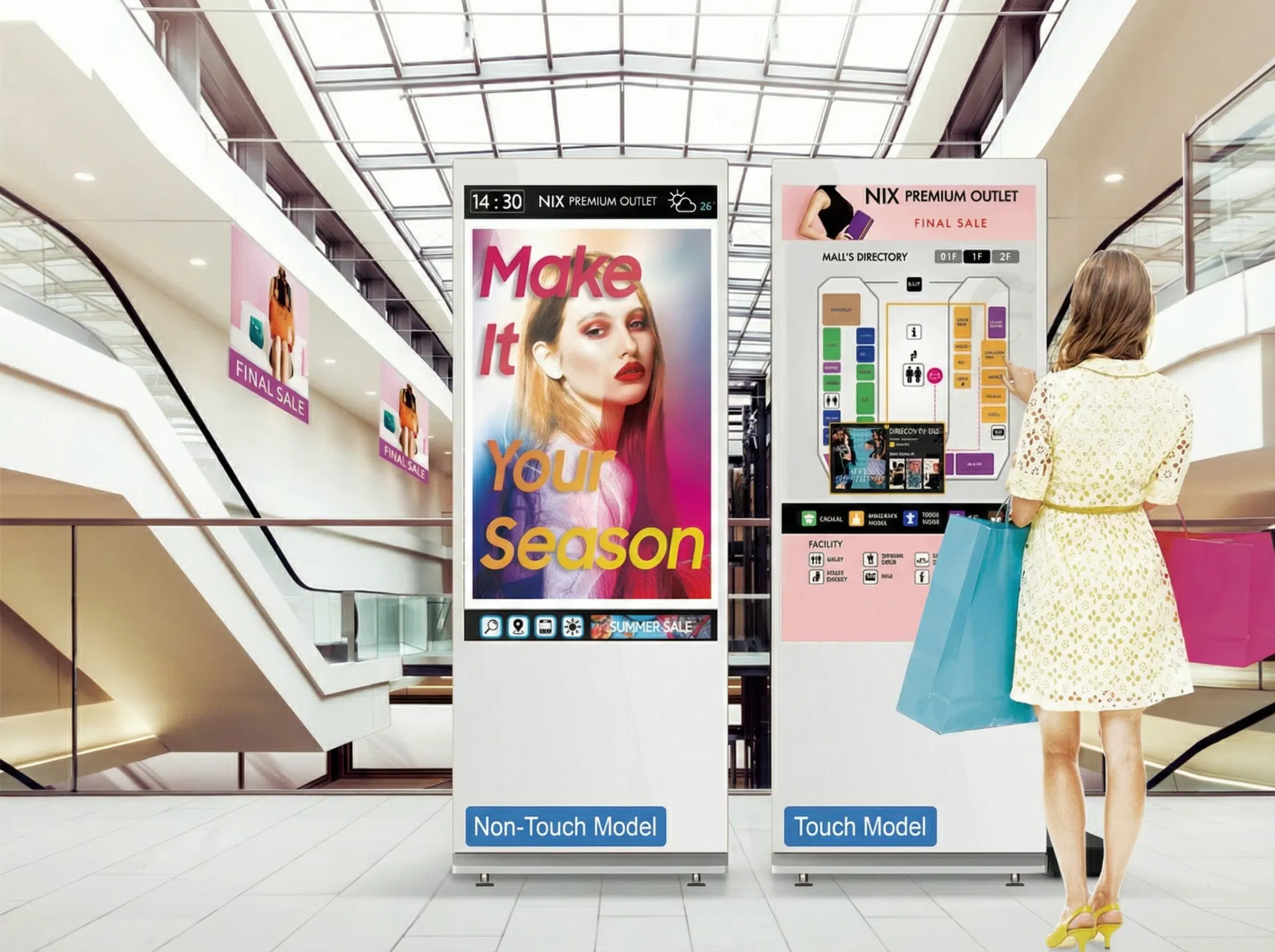 Freestanding Touchscreen Kiosk