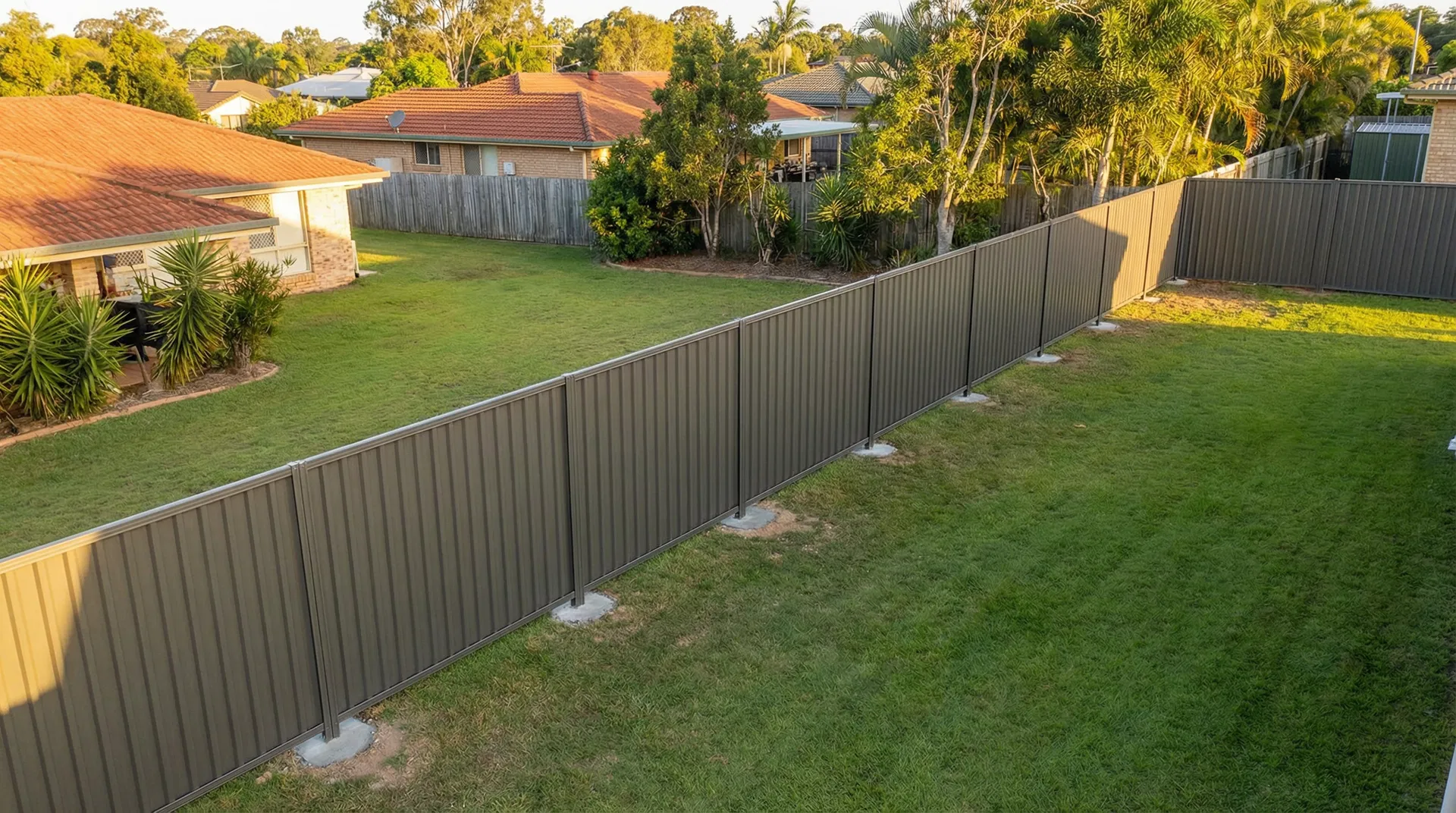 Colorbond fence installation