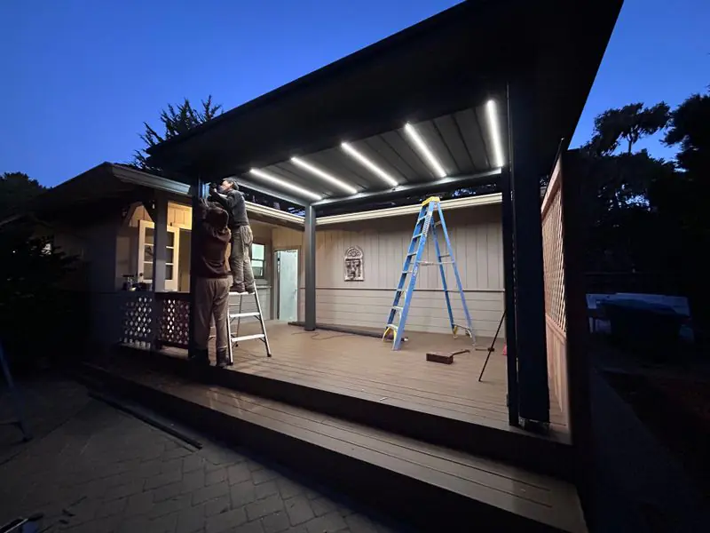 pergola installation