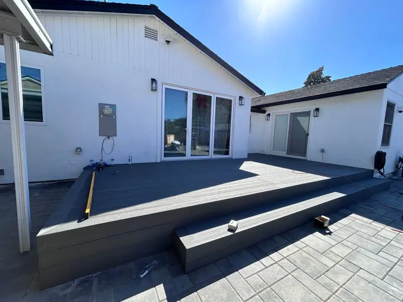 Santa Clara deck make project backyard