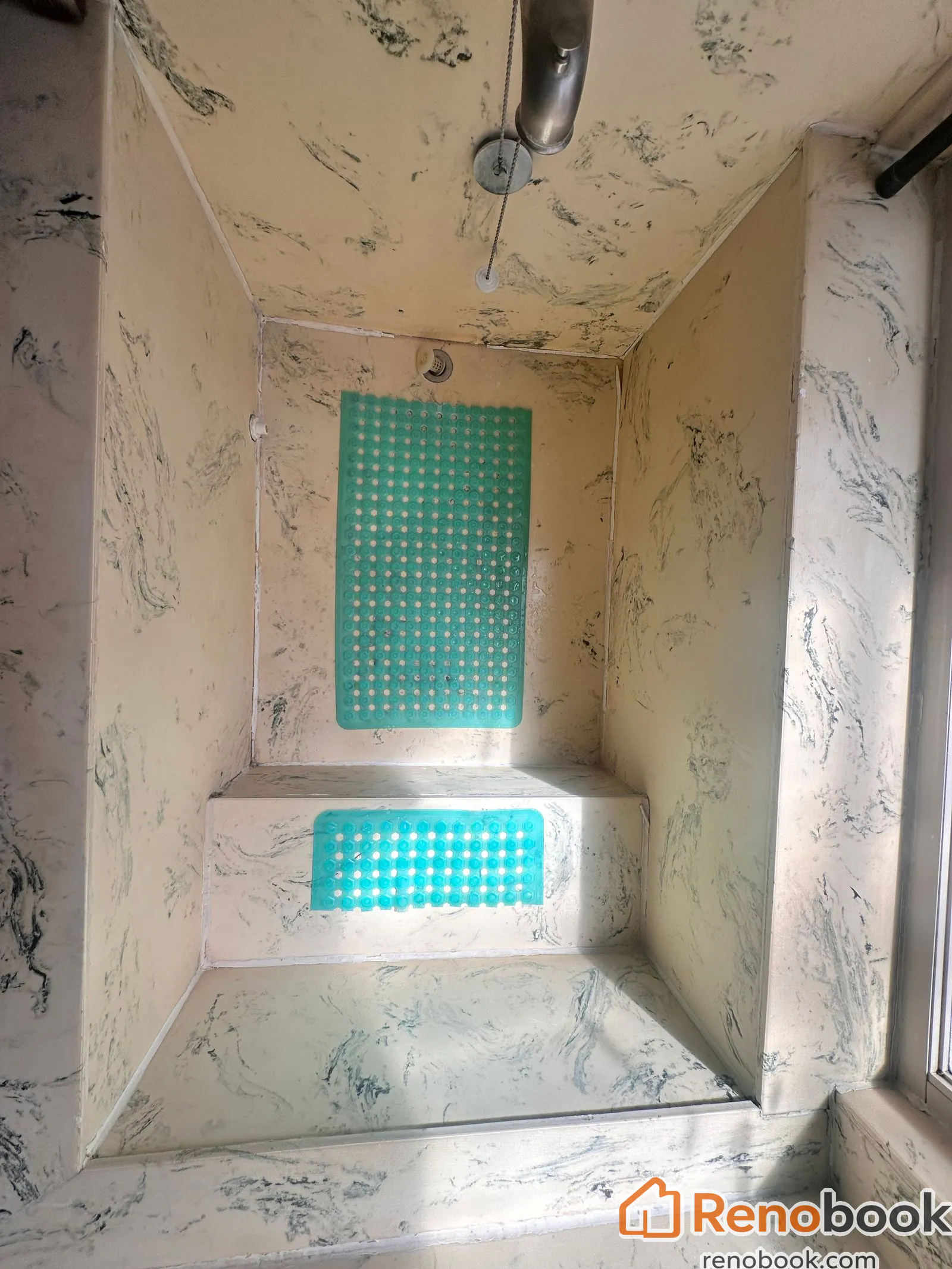 Quartzite custom tub/shower with jets