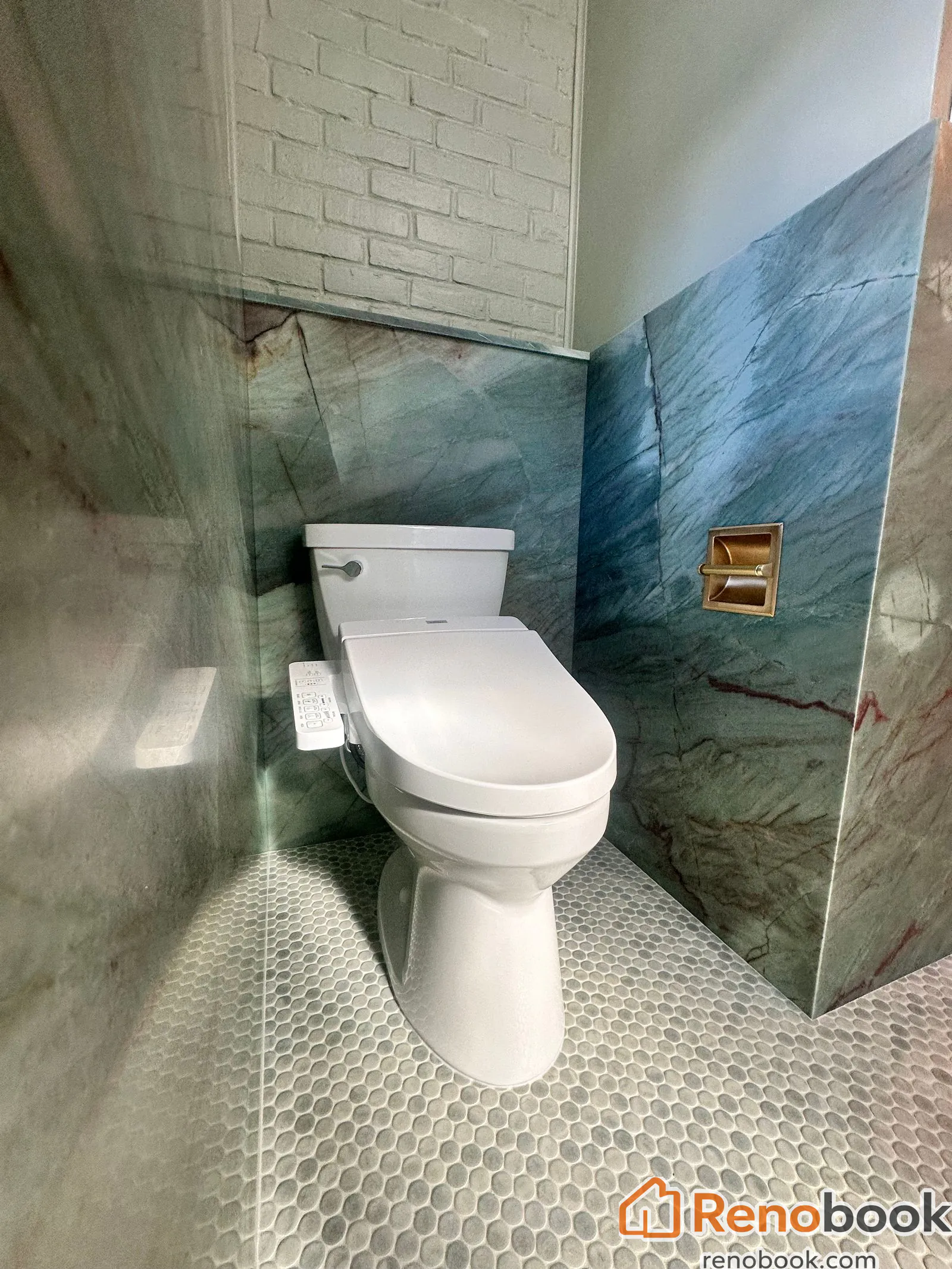 Quartzite custom tub/shower with jets