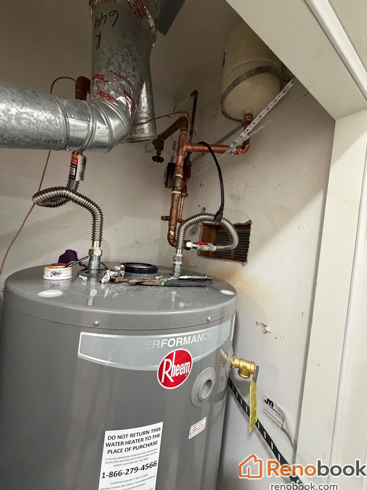 Gas Water Heater Replacement Plumbing Project Palo Alto CA