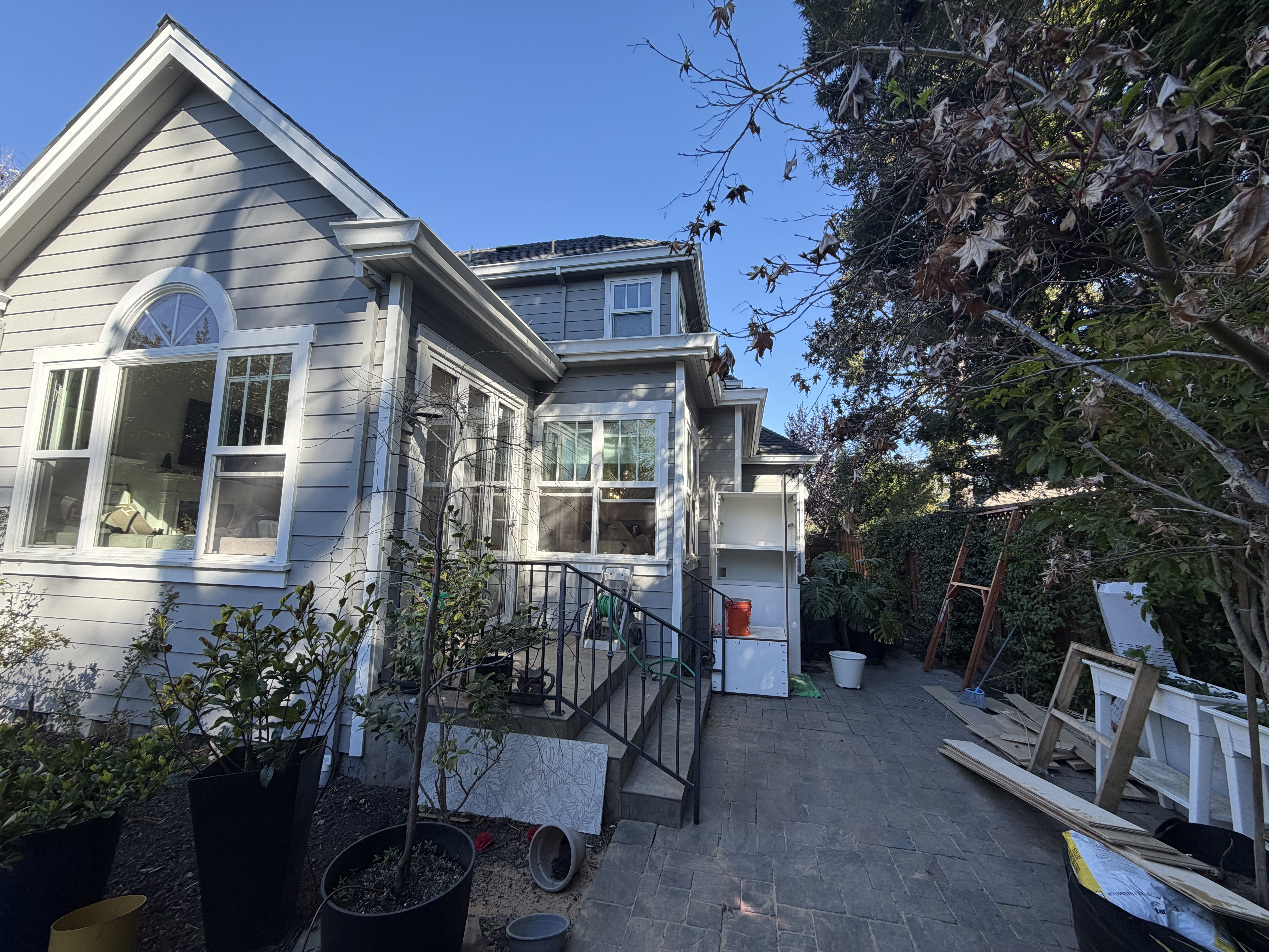 Designed a patio for the backyard in Palo Alto