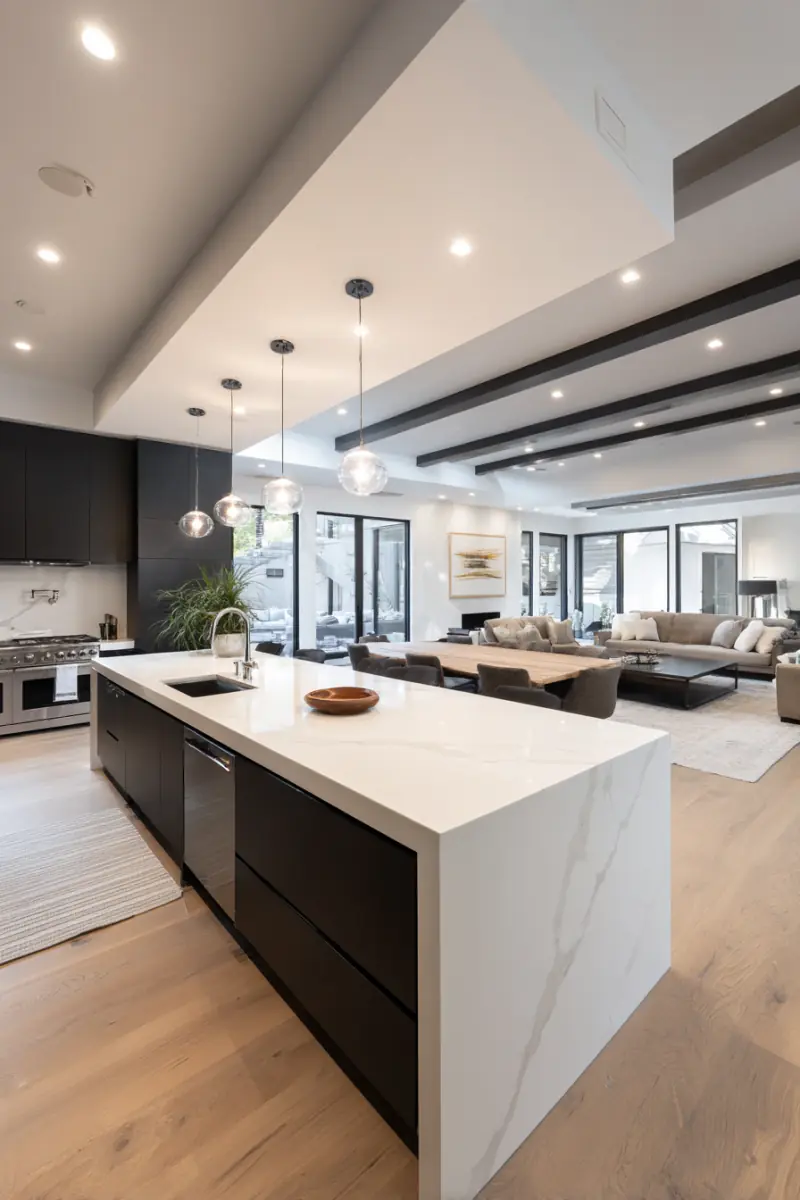 Modern open kitchen design inspiration