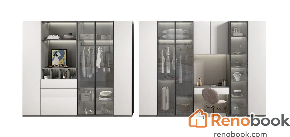 Modern Luxury Custom Closet in Los Angeles