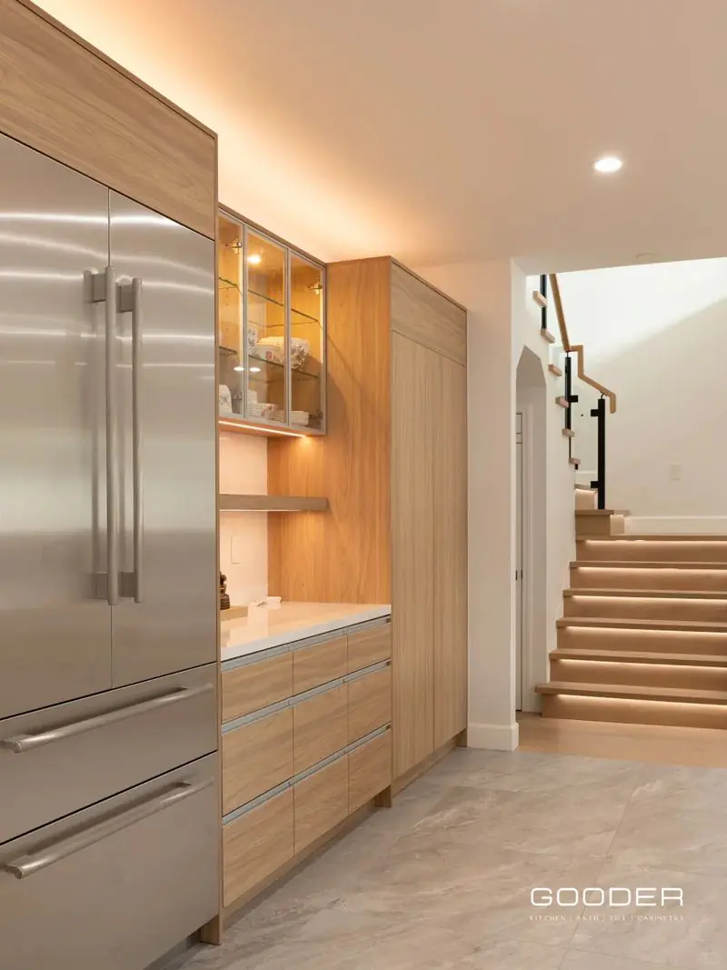 Modern Warm Wood Kitchen Design – San Jose, CA