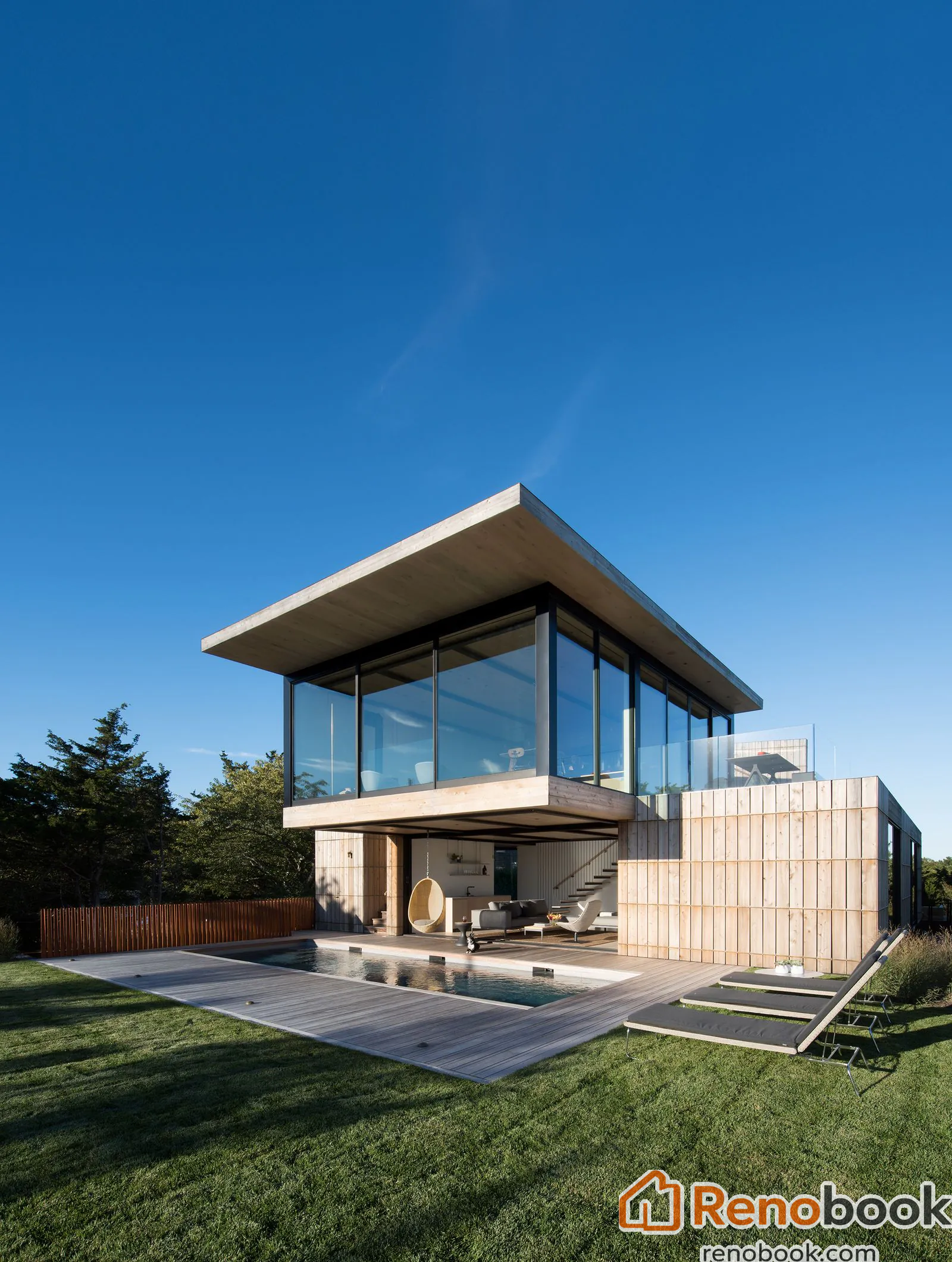 Use a sufficient amount of glass to enhance the building's transparency.