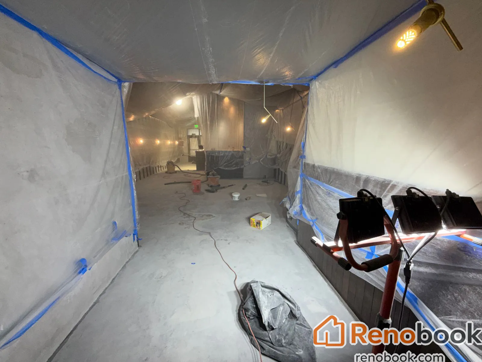 Installing epoxy flooring for a restaurant east bay 