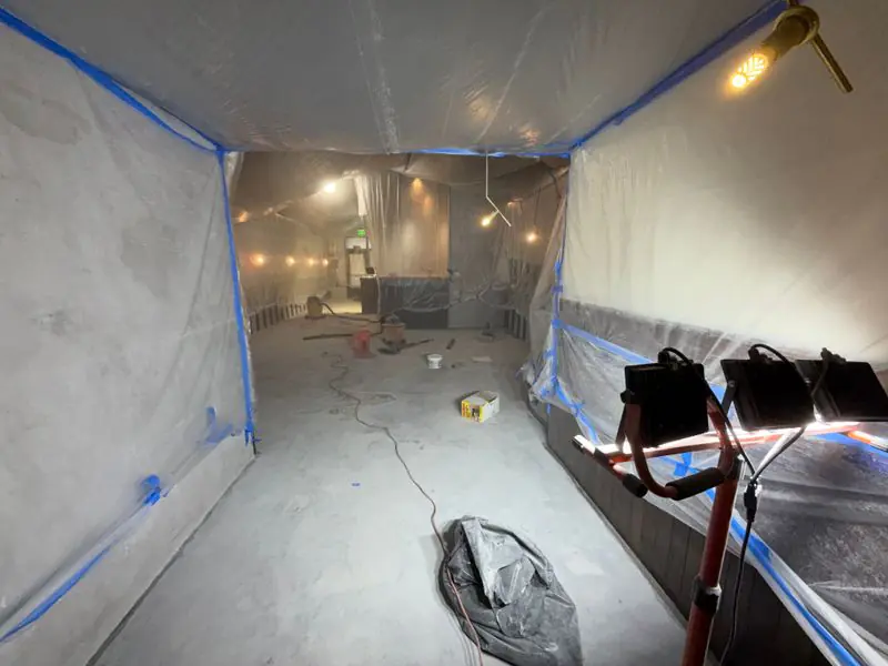 Installing epoxy flooring for a restaurant east bay 