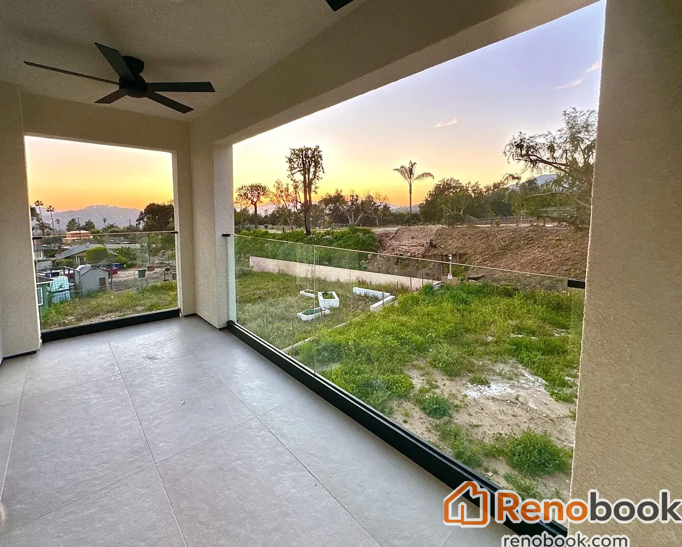 Custom-Made Balcony Glass Railing for a Client in Los Angeles, California