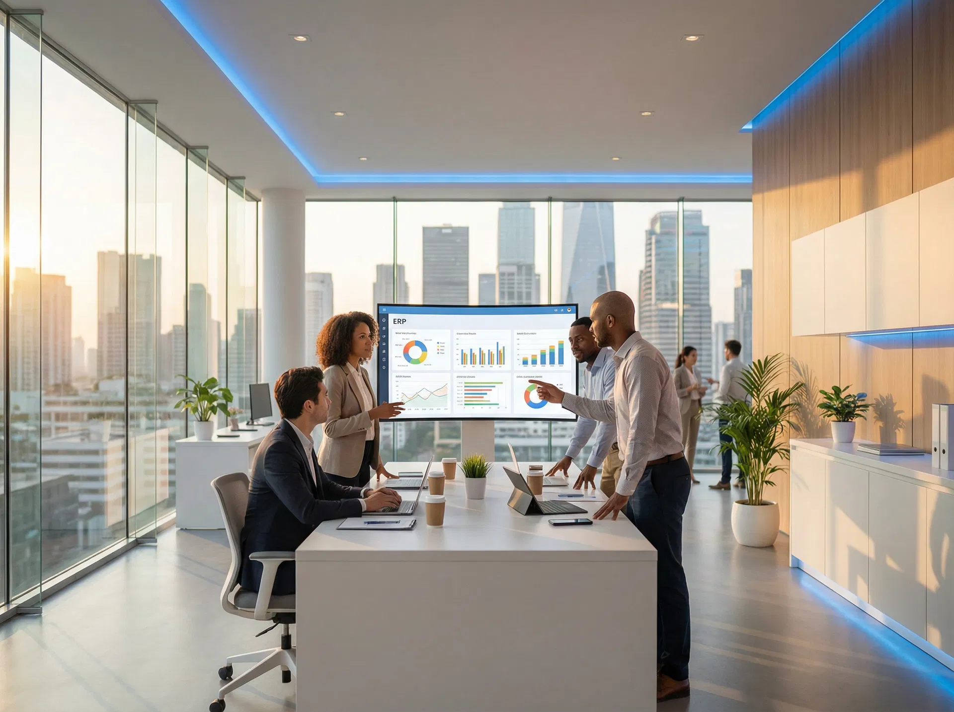 Aicen Solutions team collaborating