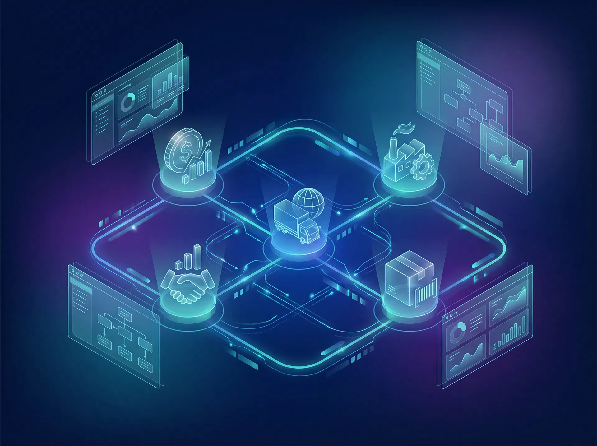 Business Central ERP dashboard