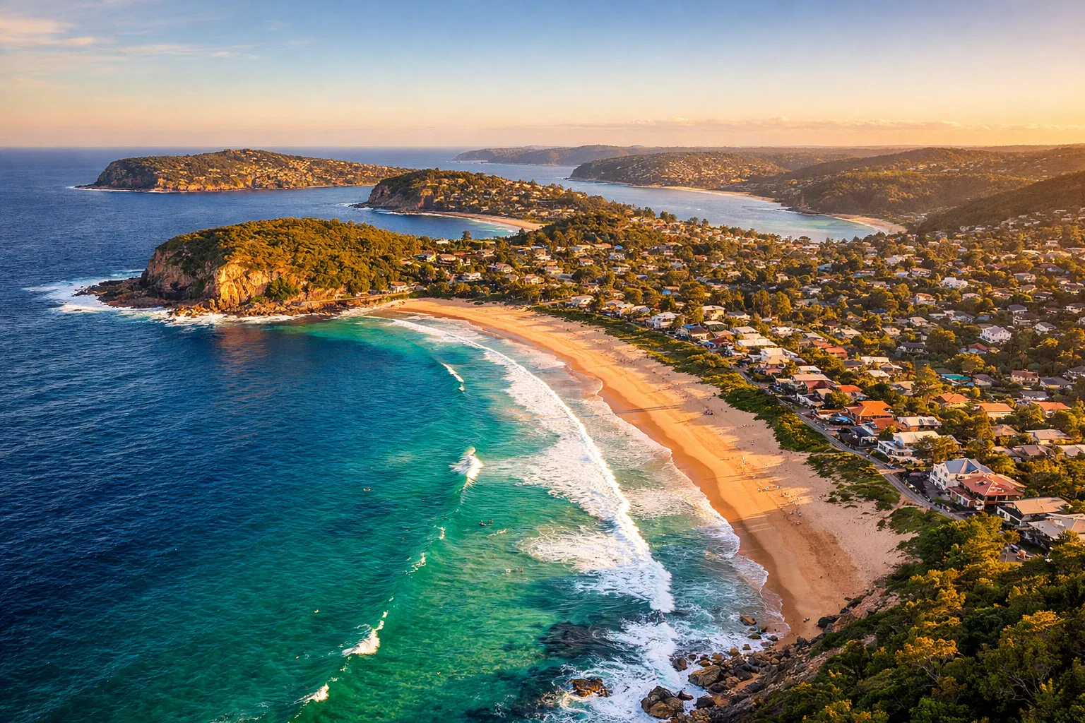 Northern Beaches aerial view