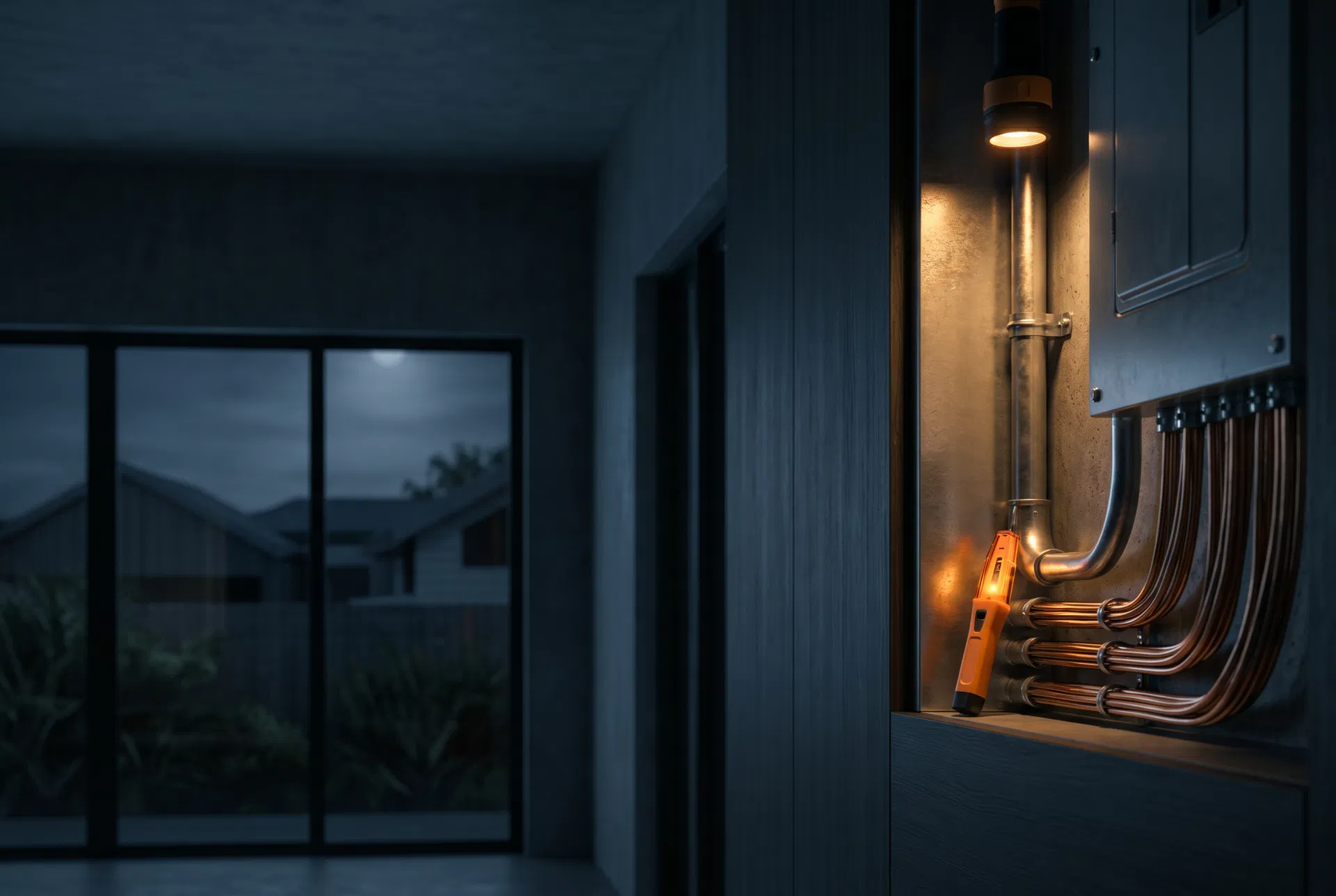 Emergency electrical fault inspection lighting