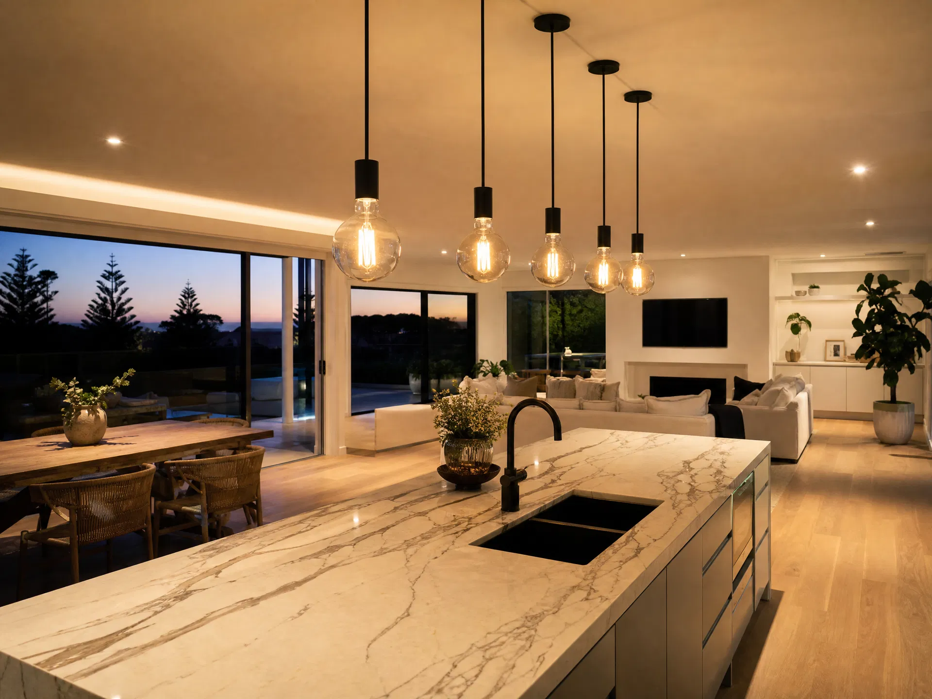 Modern lighting installation