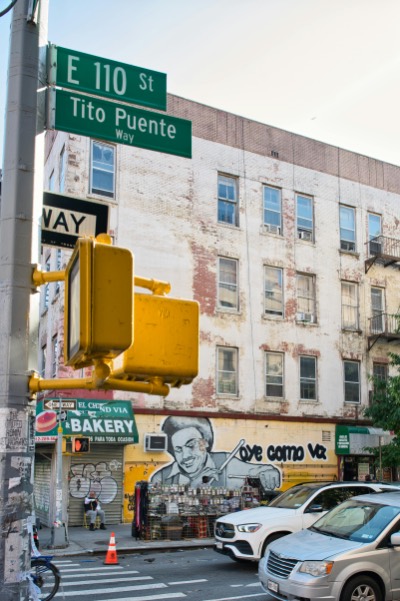 Tito Puente Way Street Corner in East Harlem