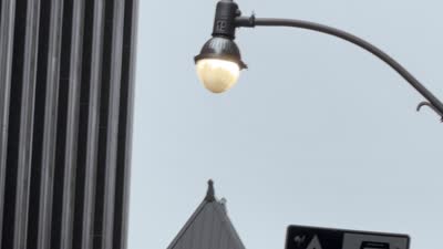 Urban Street Lamp and Architecture