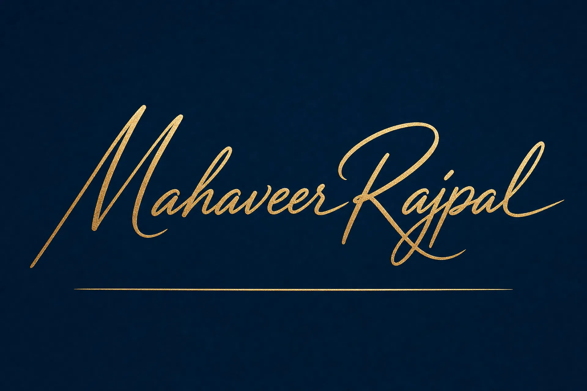 Mahaveer Rajpal Signature