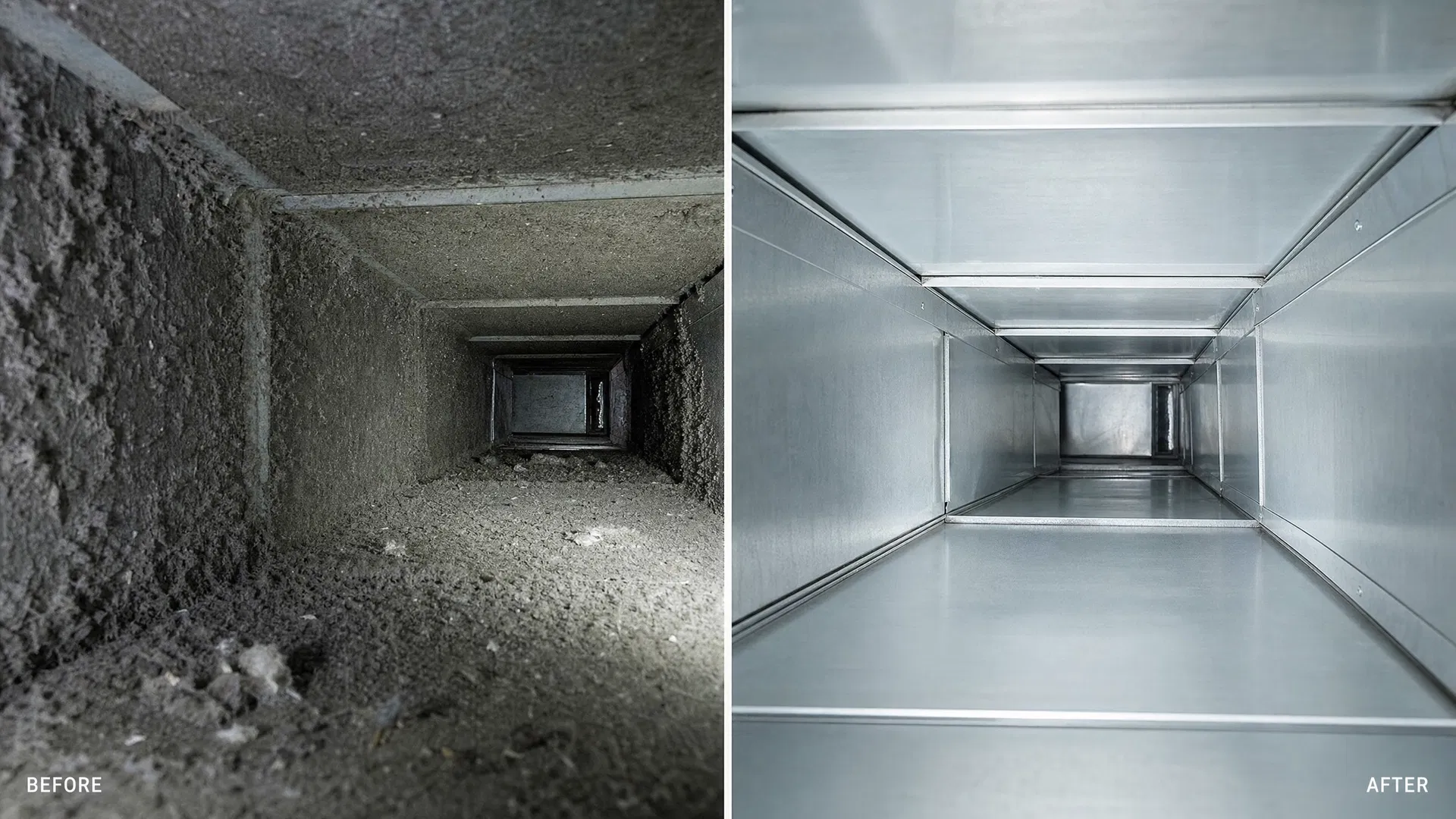 Vogue Air Care Before After Duct Cleaning