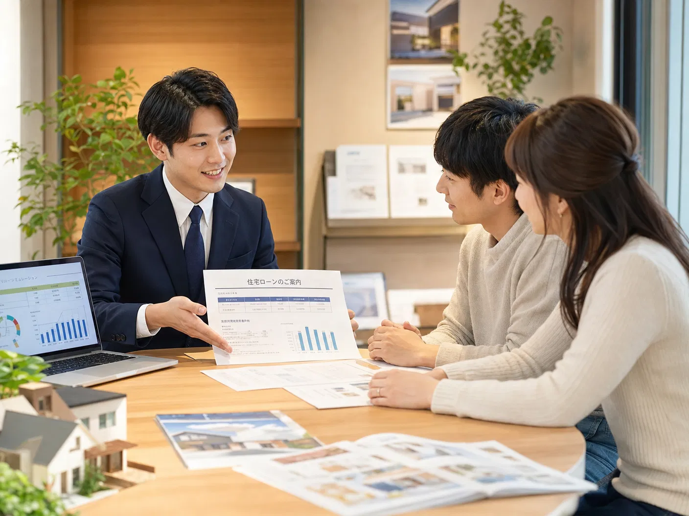 お客様との相談シーン