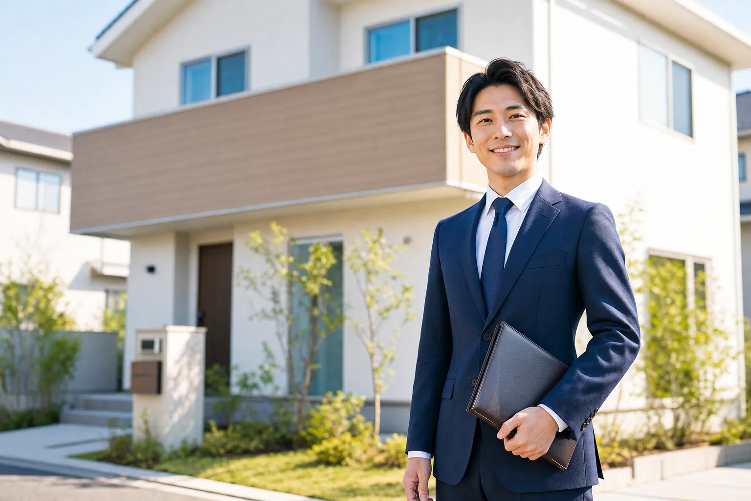 不動産営業として活躍する若手社員