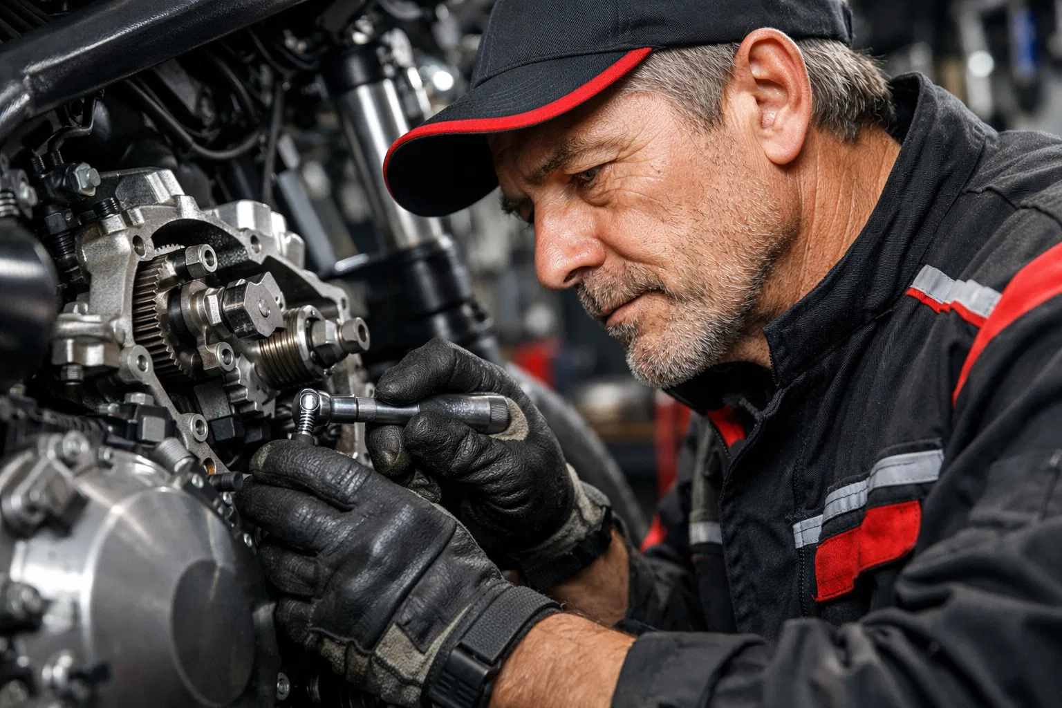 Expert Mechanic at Work