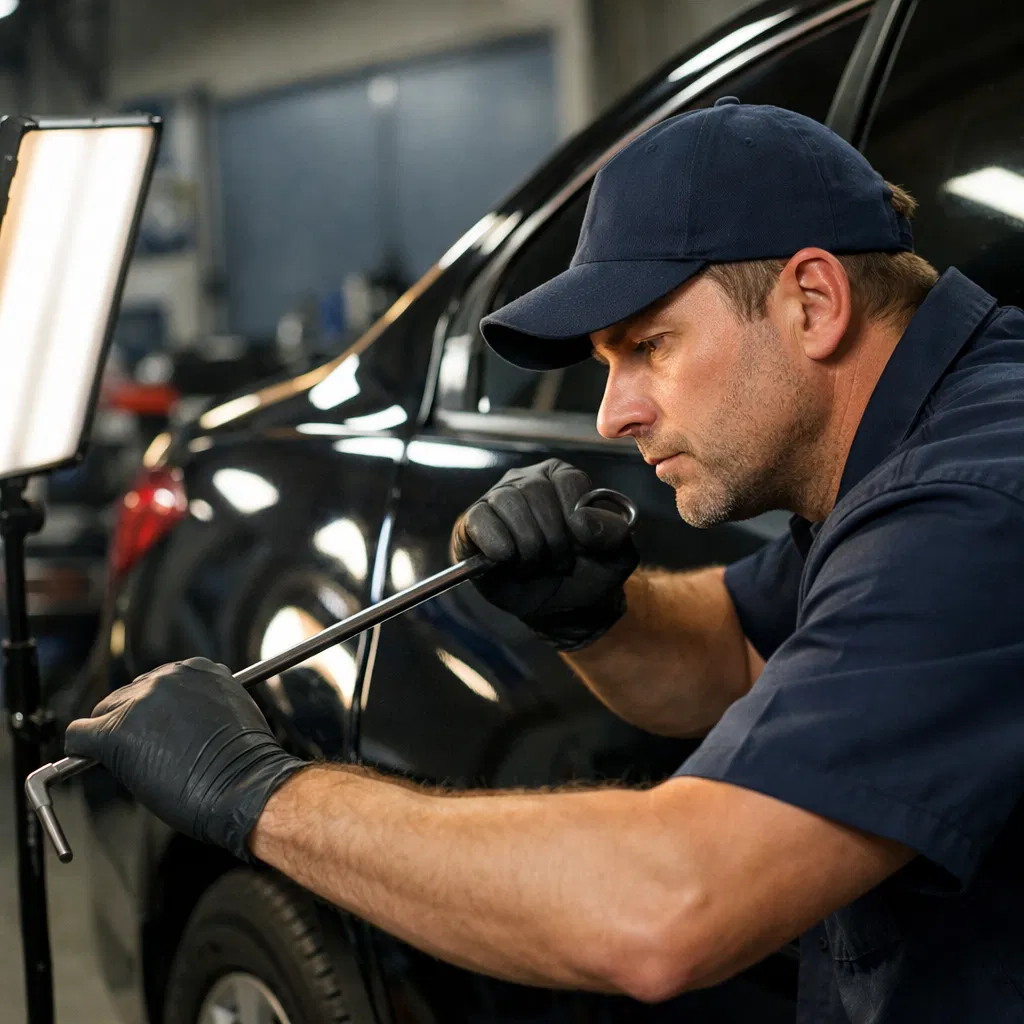 PDR technician at work