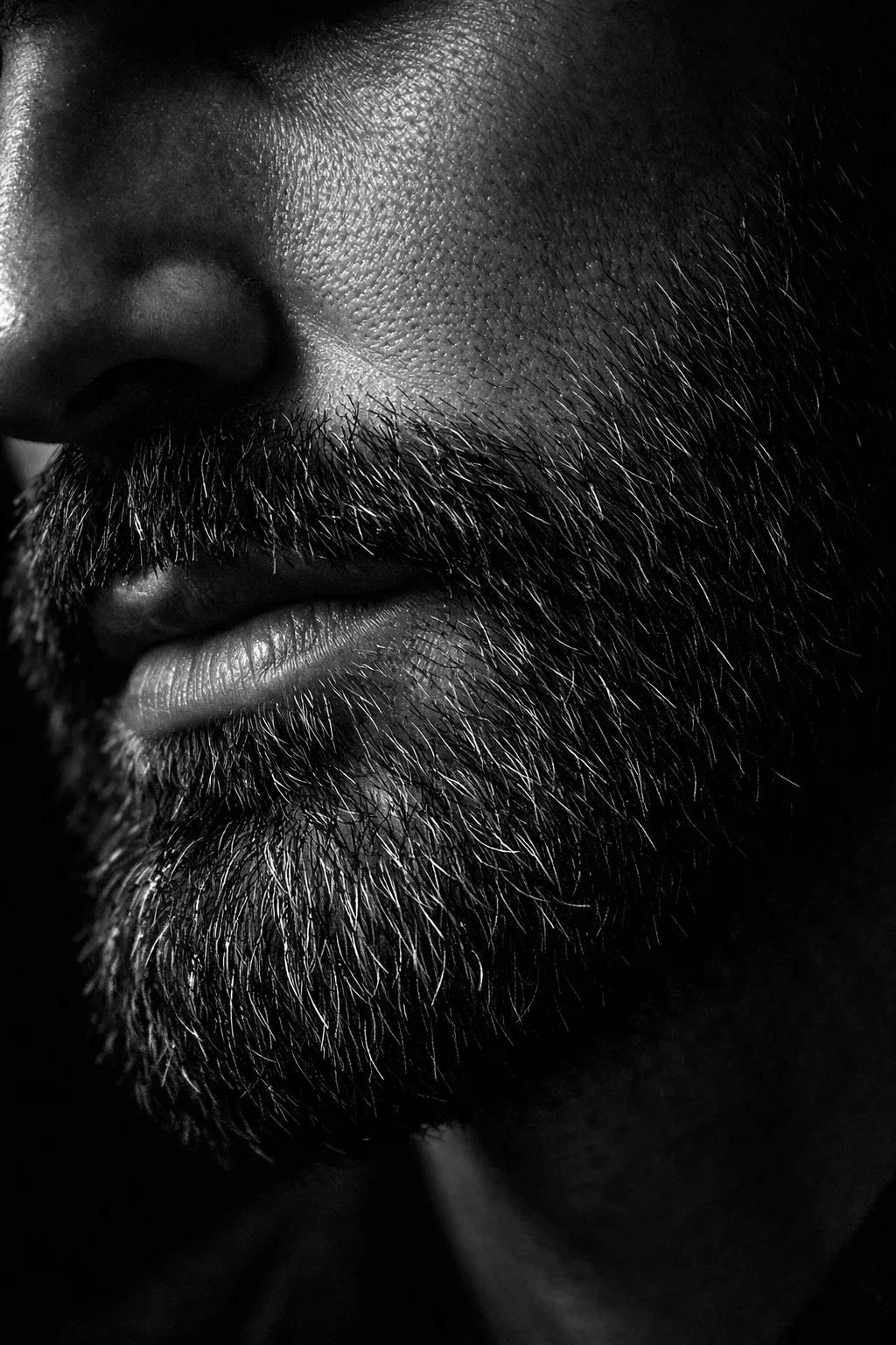 זקן מסודר מקרוב