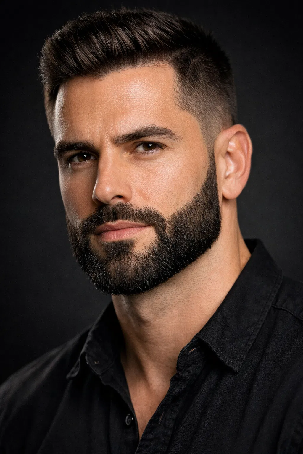 גבר עם זקן מסודר