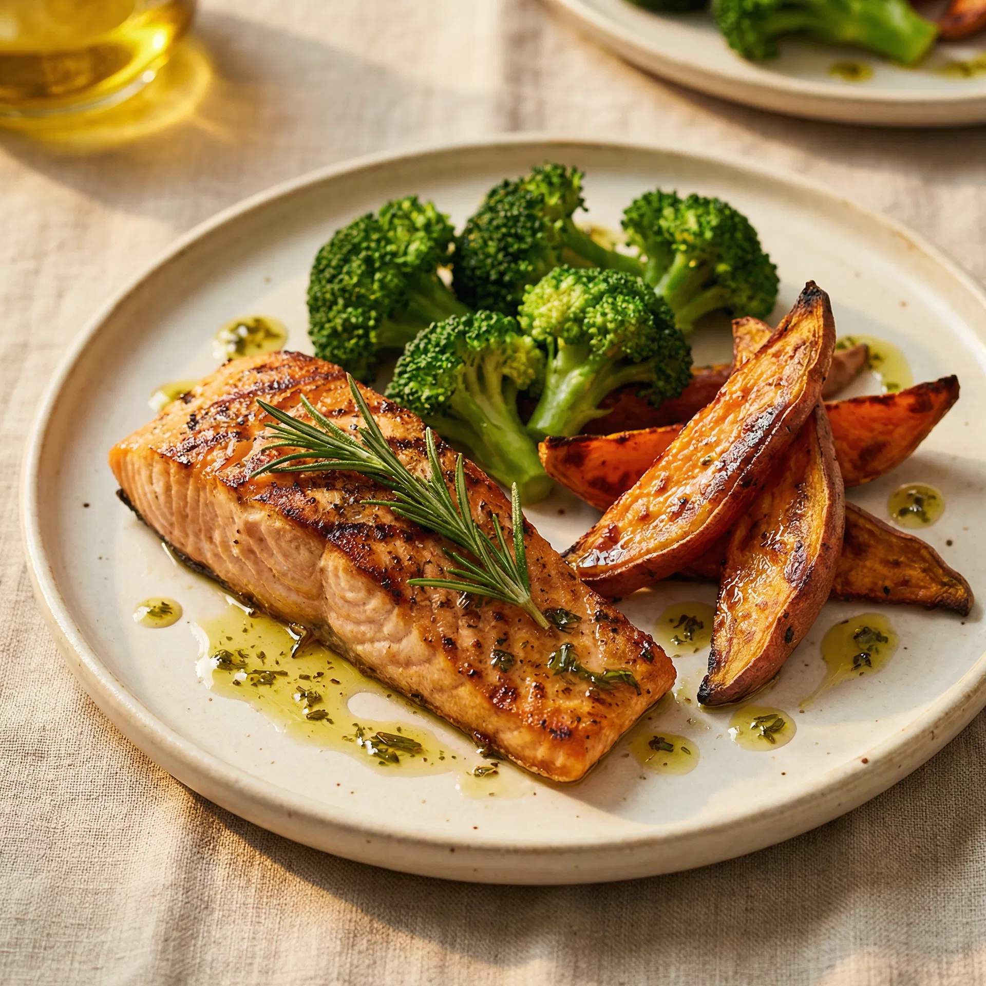 Beautifully plated healthy meal