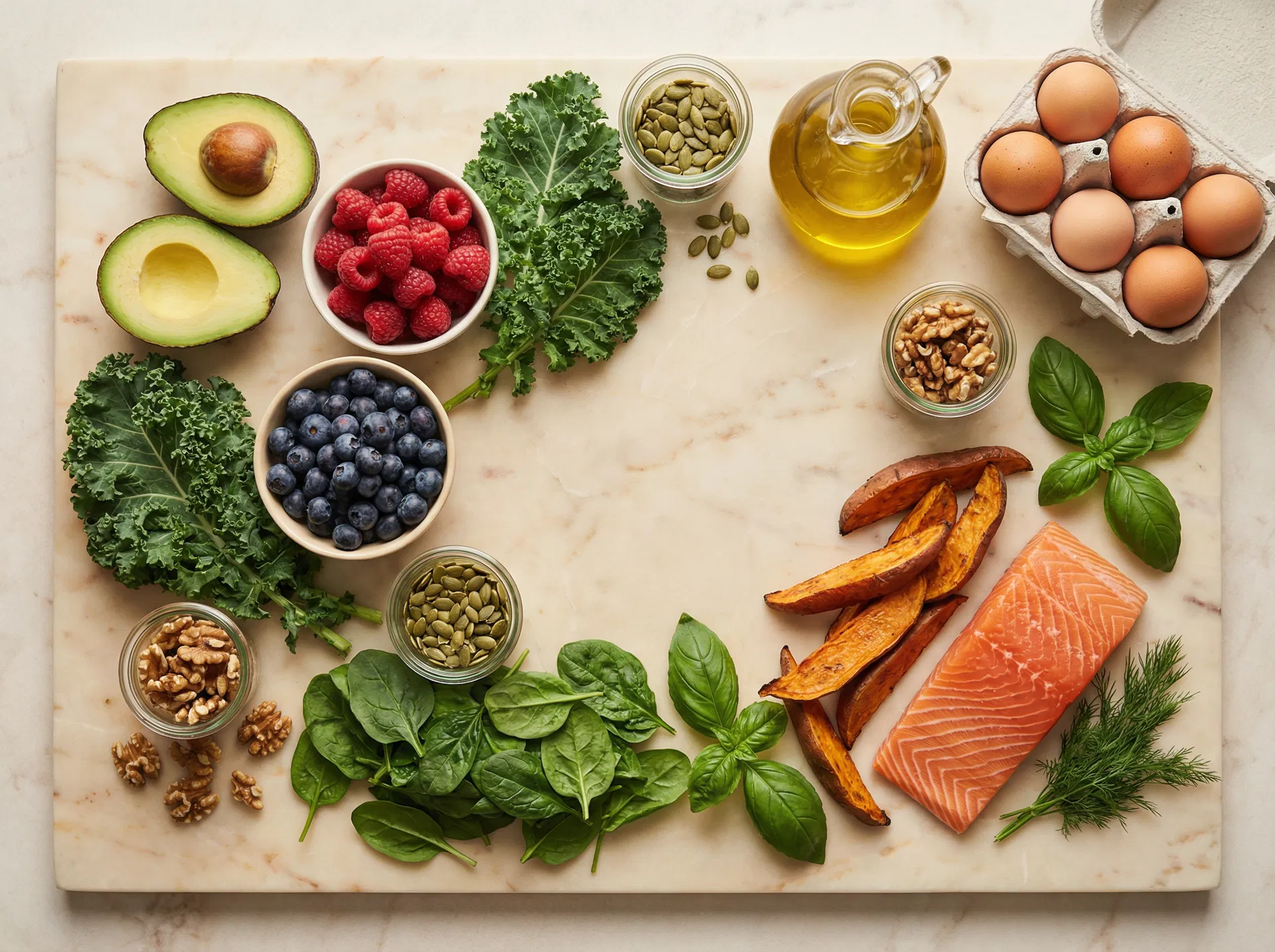 Fresh healthy ingredients