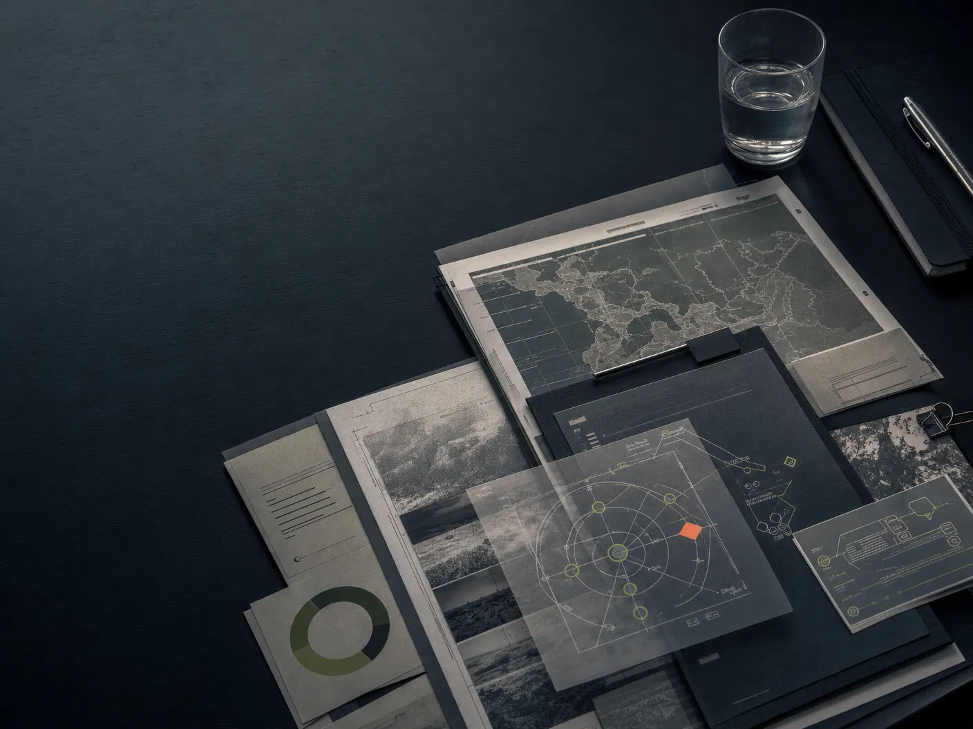 Abstract security operations visual