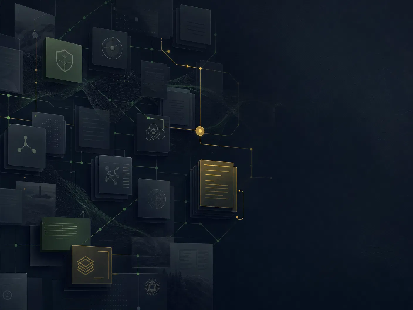Abstract security operations visual