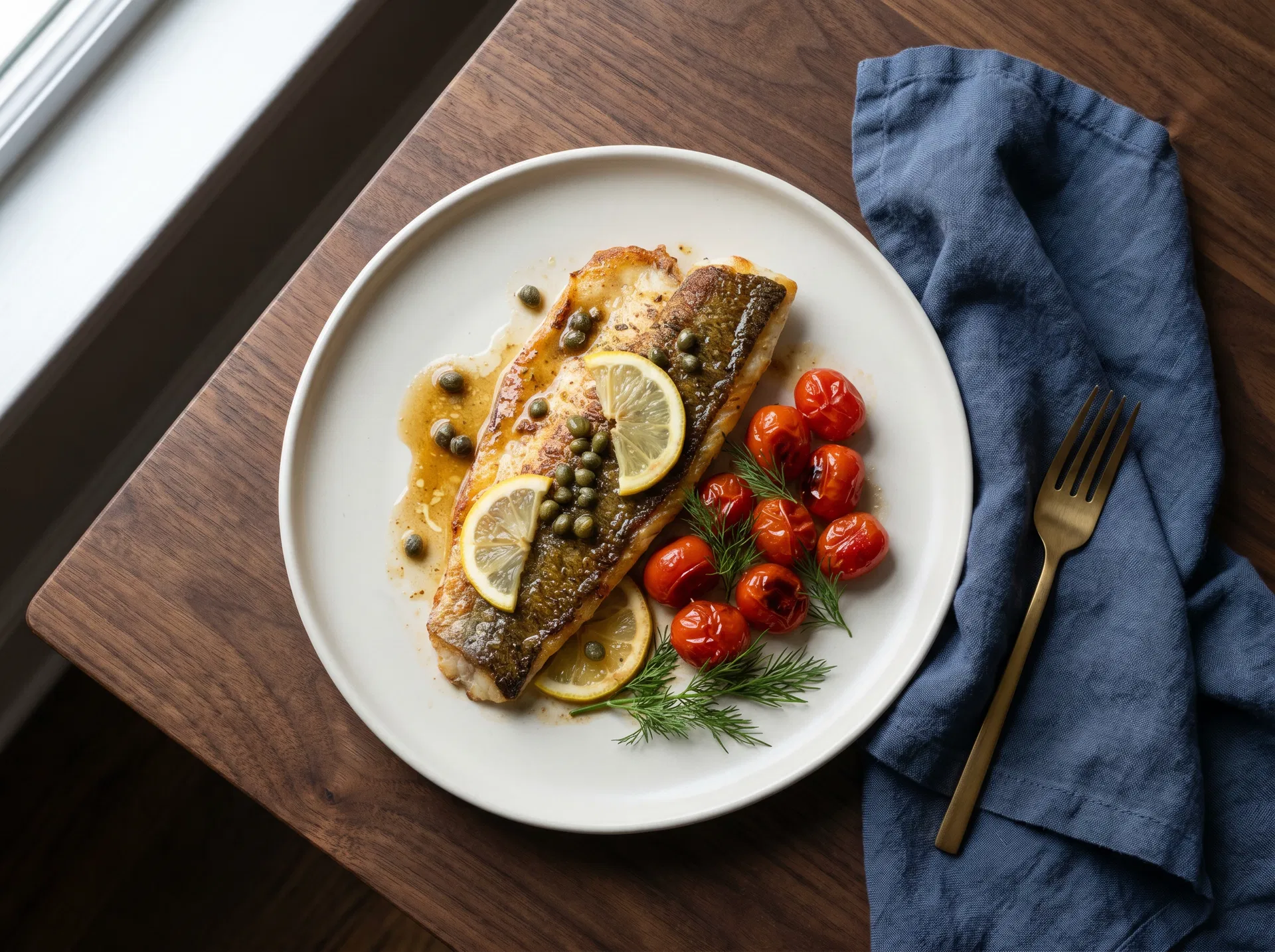 Pan-Seared Great Lakes Whitefish