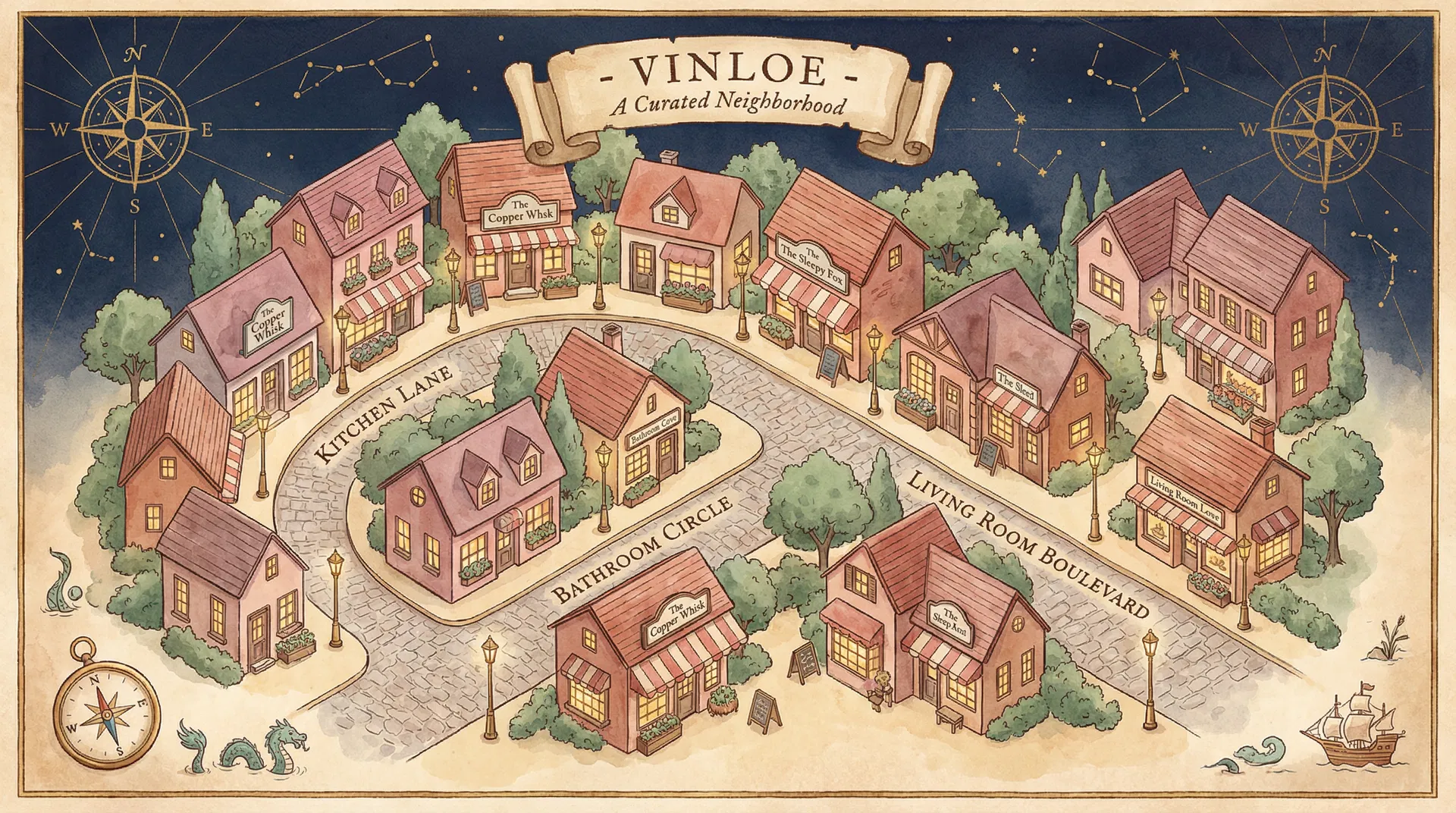 Vinloe neighborhood map