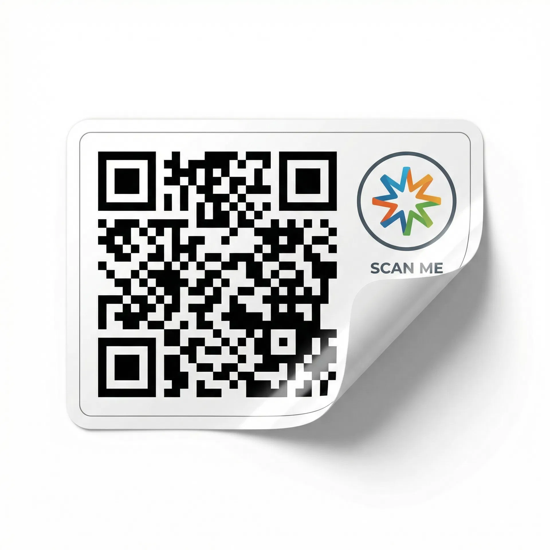QR Code Stickers material preview