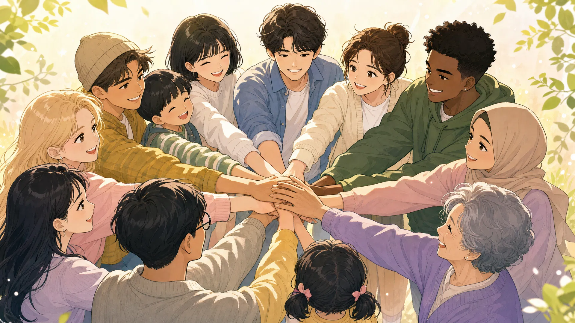 People gathering together in community
