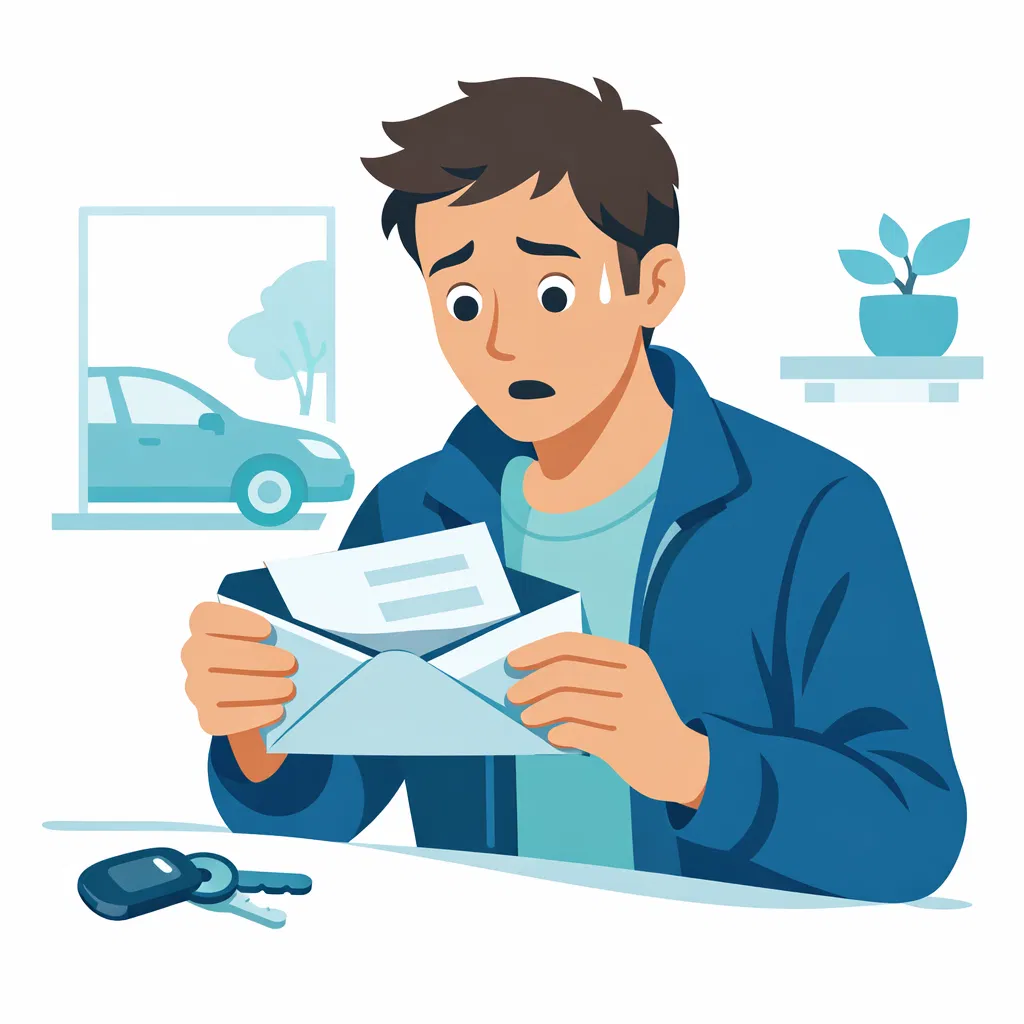 Driver receiving unexpected parking fine