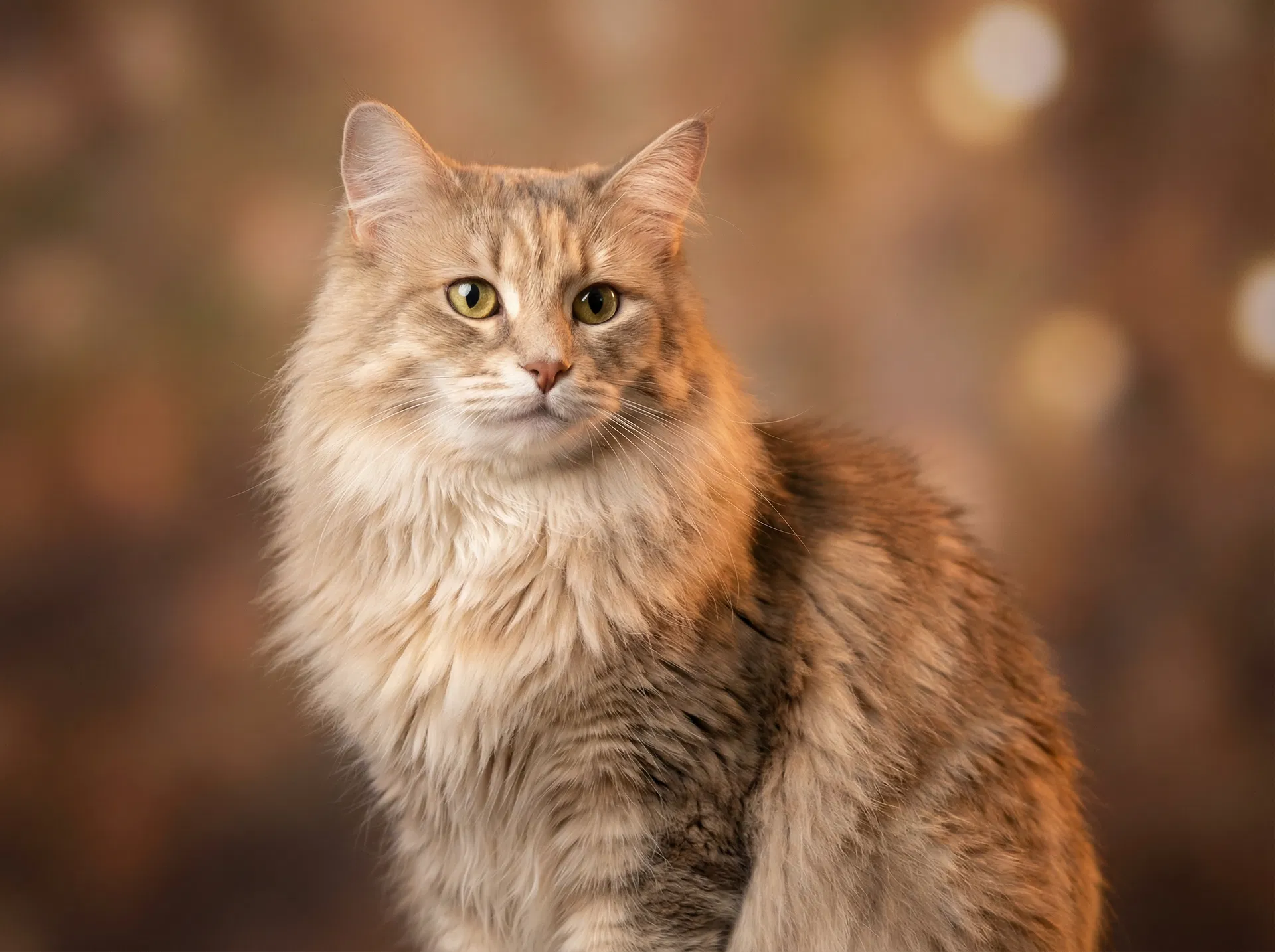 Chat avec un pelage luxueux grâce à l'huile de saumon