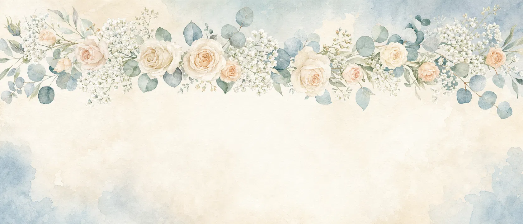 Guest book header floral banner