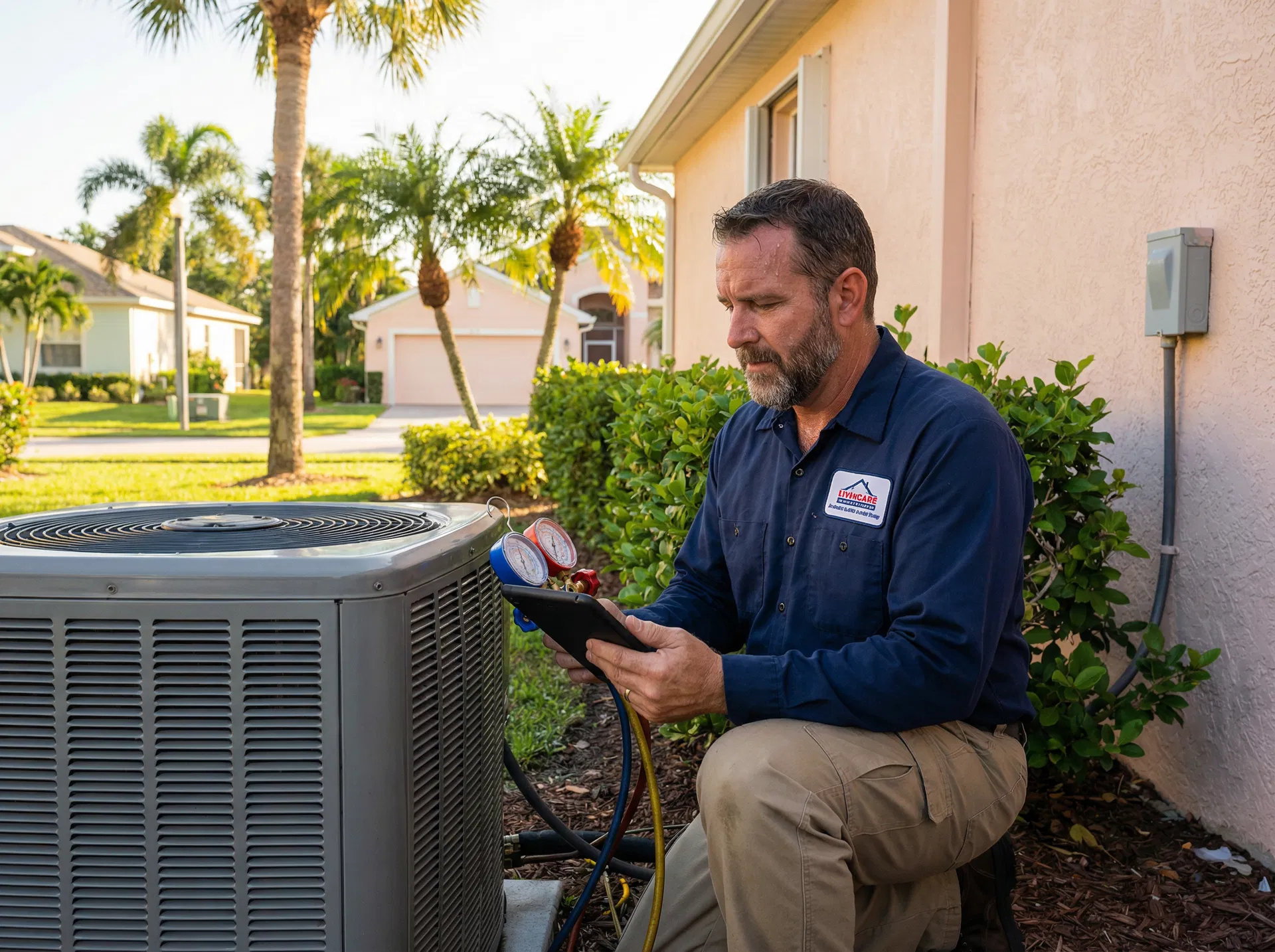 HVAC technician at work in Florida