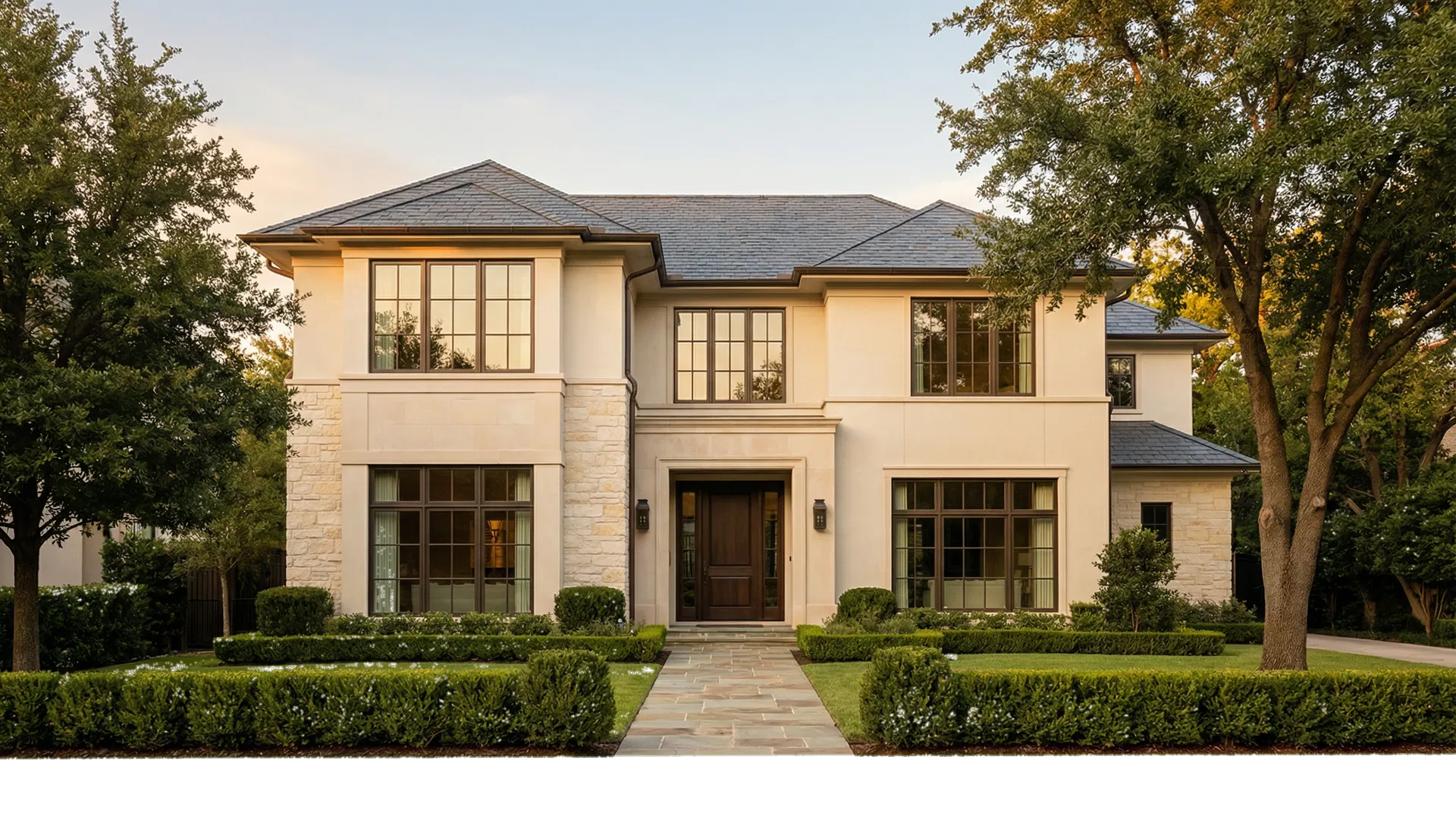 Elegant residential exterior representing the type of homes clients aspire to find