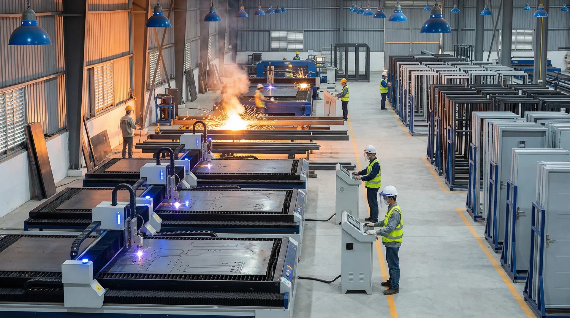 Nhà máy sản xuất cửa thép Mamo Home Hải Phòng - Công nghệ sơn 5D Đức